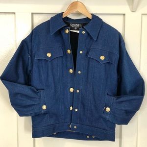 Vintage Chanel Boutique Denim Jacket 